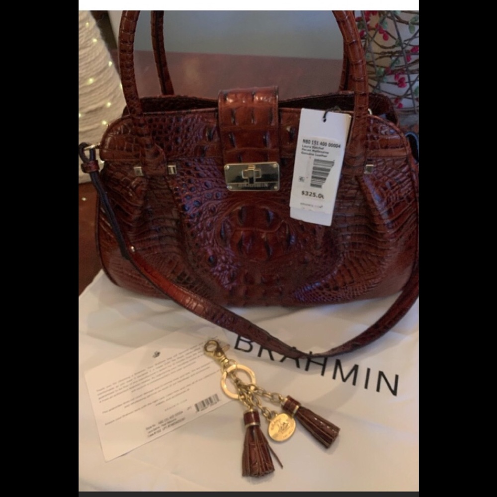Brahmin Laura Satchel Pecan NWT